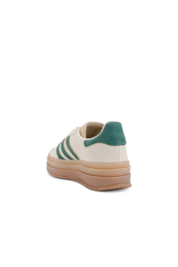 ADIDAS GAZELLE BOLD MAGIC BEIGE COLLEGIATE GREEN - Imagen 6