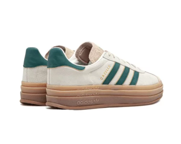 ADIDAS GAZELLE BOLD MAGIC BEIGE COLLEGIATE GREEN - Imagen 7