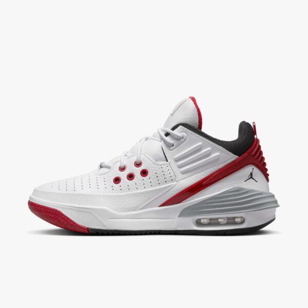 AIR JORDAN Max AURA 5 'WHITE BLACK VARSITY RED'