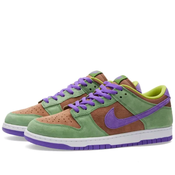 NIKE DUNK LOW SP VENEER, DEEP PURPLE & AUTUMN GREEN