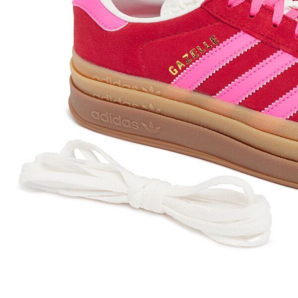 GAZELLE BOLD W TRAINERS COLLEGIATE RED LUCID PINK GUM - Imagen 8