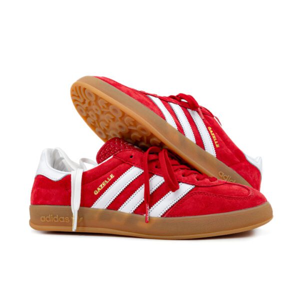 ADIDAS GAZELLE INDOOR SCARLET/WHITE - Imagen 2