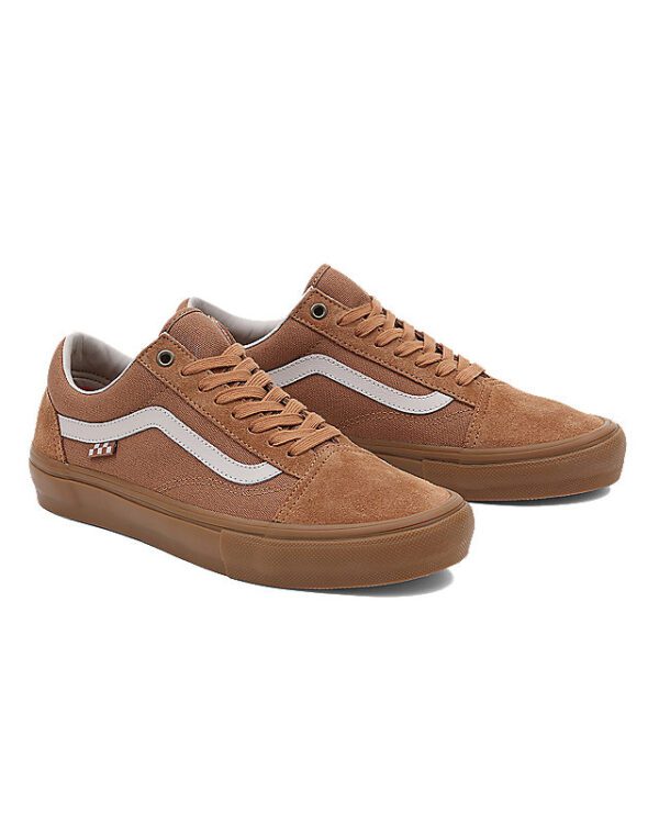 VANS SKATE 'OLD SKOOL' IN LIGHT BROWN/GUM - Imagen 8