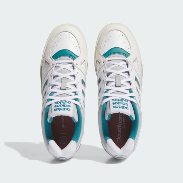 ADIDAS MIDCITY LOW BASKETBALL SHOES 'WHITE GREY AQUA' - Imagen 3