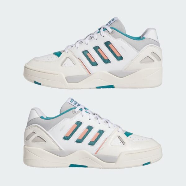 ADIDAS MIDCITY LOW BASKETBALL SHOES 'WHITE GREY AQUA' - Imagen 7