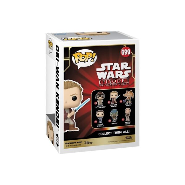 FIGURA FUNKO POP OBI WAN JOVEN STAR WARS - Imagen 2