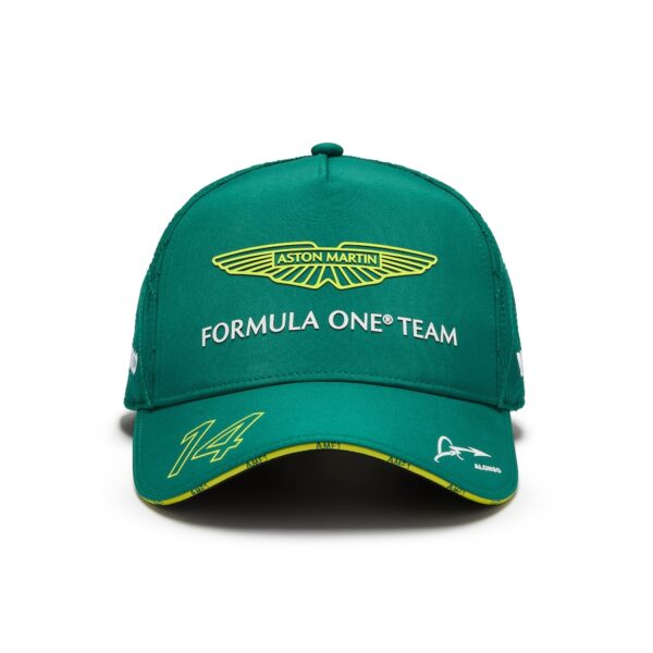 GORRA DEL EQUIPO FERNANDO ALONSO DE ASTON MARTIN ARAMCO F1 2024, COLOR VERDE - Imagen 2