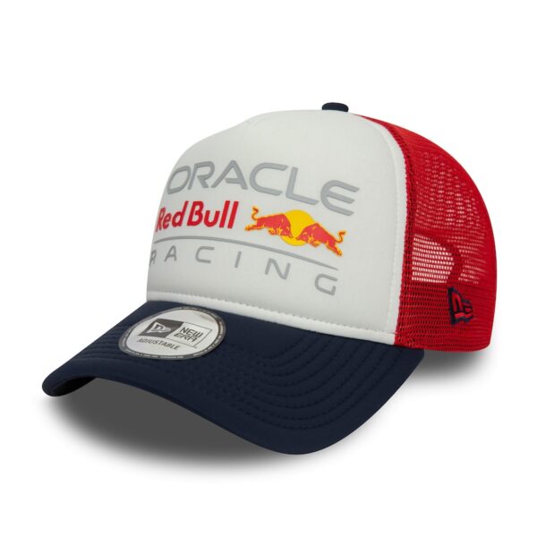 GORRA DE CAMIONERO RED BULL RACING NEW ERA CON DISEÑO EN COLOR E-FRAME