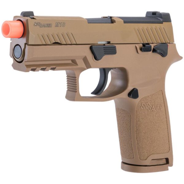 SIG SAUER PROFORCE P320 M18 MHS AIRSOFT BAS BLOWBACK PISTOLA (COLOR TAN) - Imagen 3