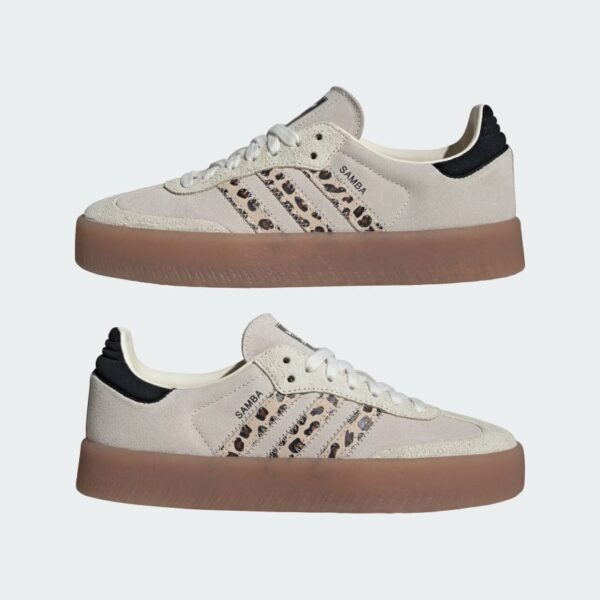 ADIDAS SAMBAE LEOPARD OFF WHITE - Imagen 7