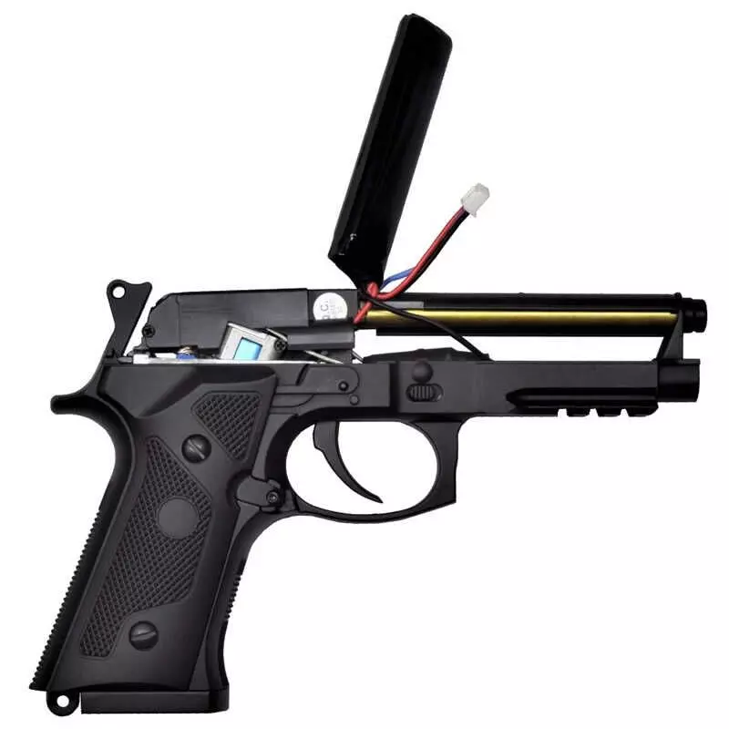 PISTOLA M92 CYMA CM132S TAN (LIPO Y MOSFET) BLACK - Imagen 4